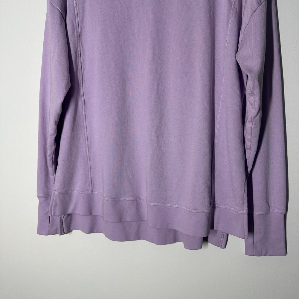 Sweaty Betty Pastel Lavender After Class Longline Sweatshirt Organic Cotton Sz M - Picture 10 of 11